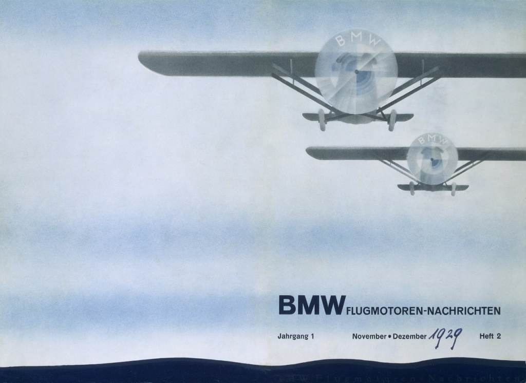 1929 advertisement for BMW, showing its link to aviation